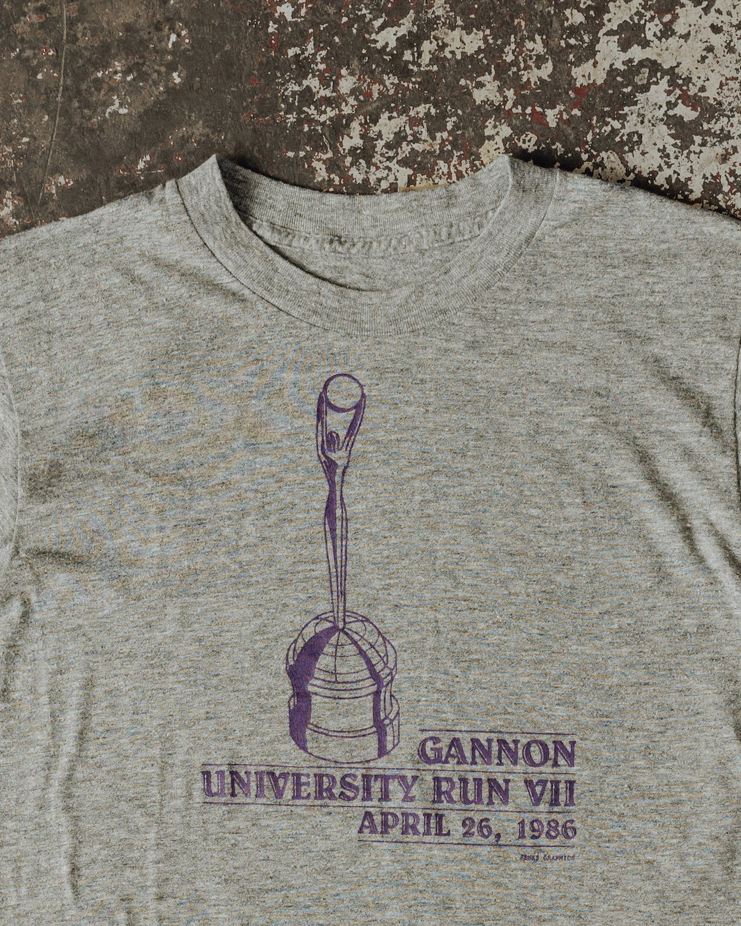 1986 UNIVERSITY RUN TEE - S