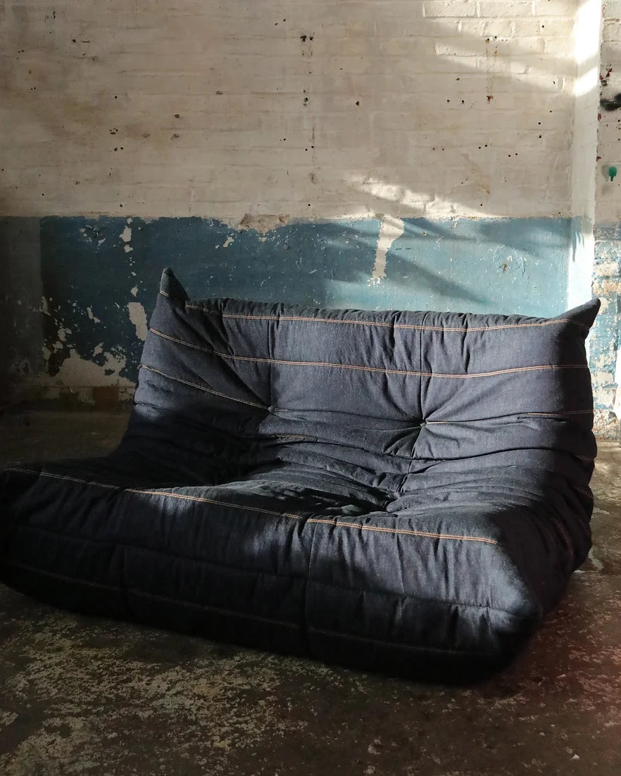 Reworked Denim Togo Sofa