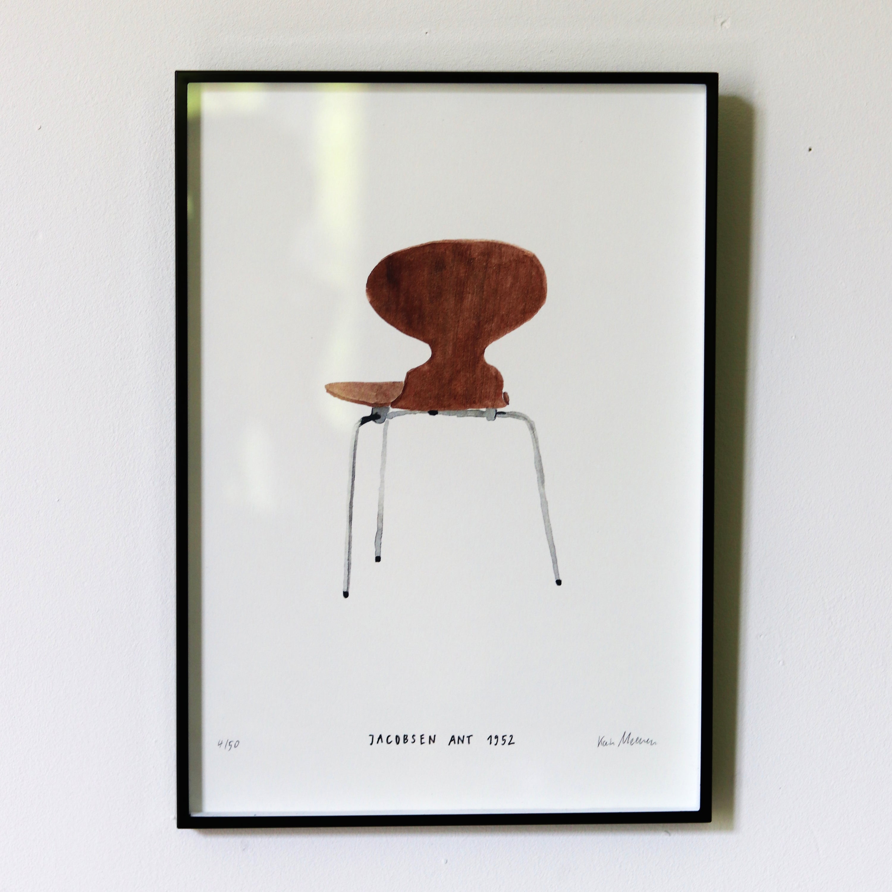 Illustration de Karin Meenen "Jacobsen Ant Chair"