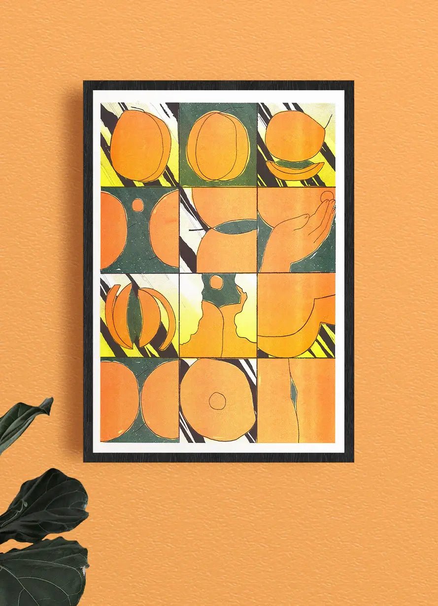 Affiche Risographie de Eniko Katalin Eged "Peachy Golden Hour" - Le Taudis