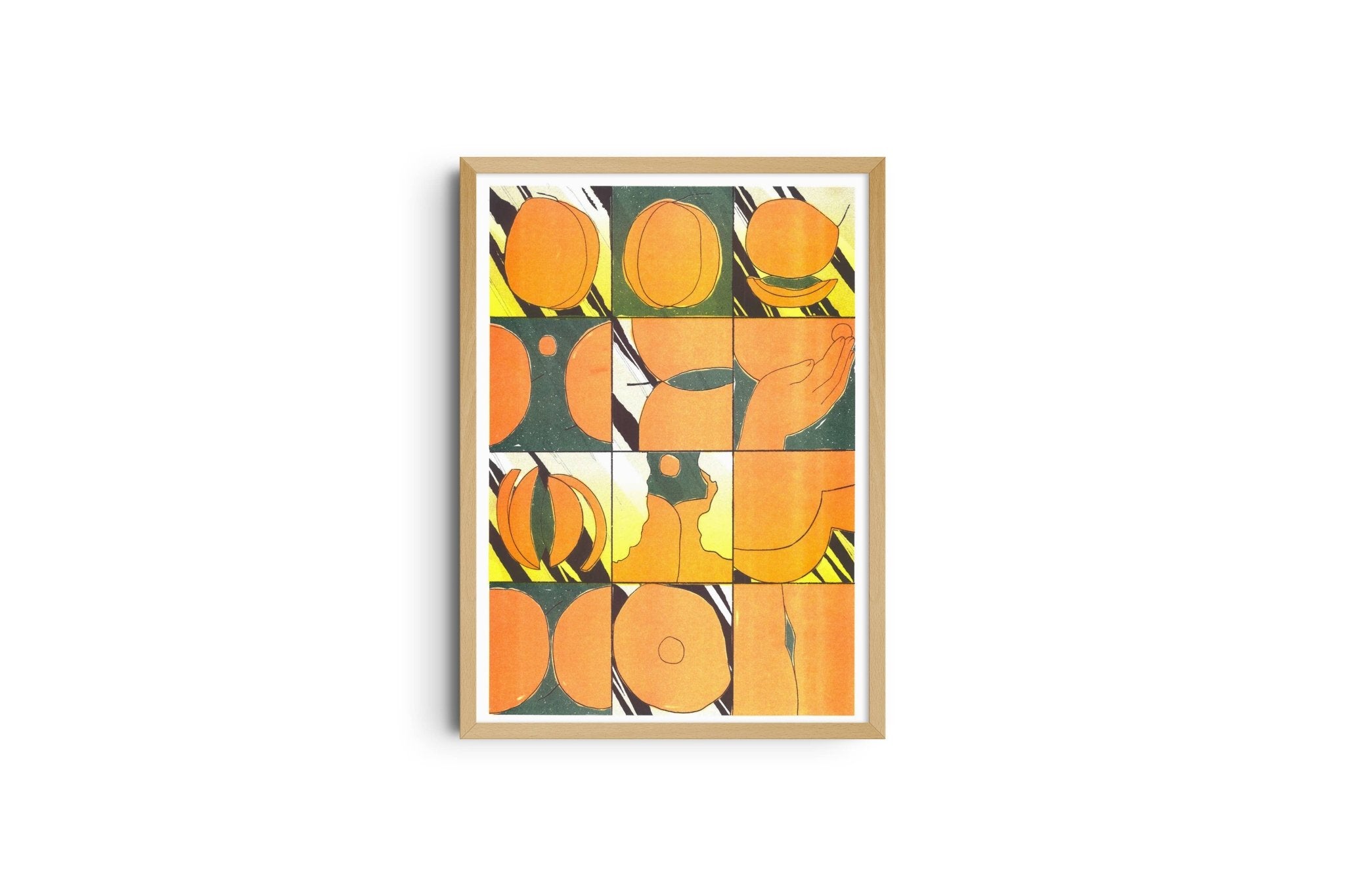 Affiche Risographie de Eniko Katalin Eged "Peachy Golden Hour" - Le Taudis